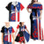 Personalized Boricua Family Matching Off Shoulder Maxi Dress and Hawaiian Shirt Puerto Rico El Morro Flag Style - Wonder Print Shop