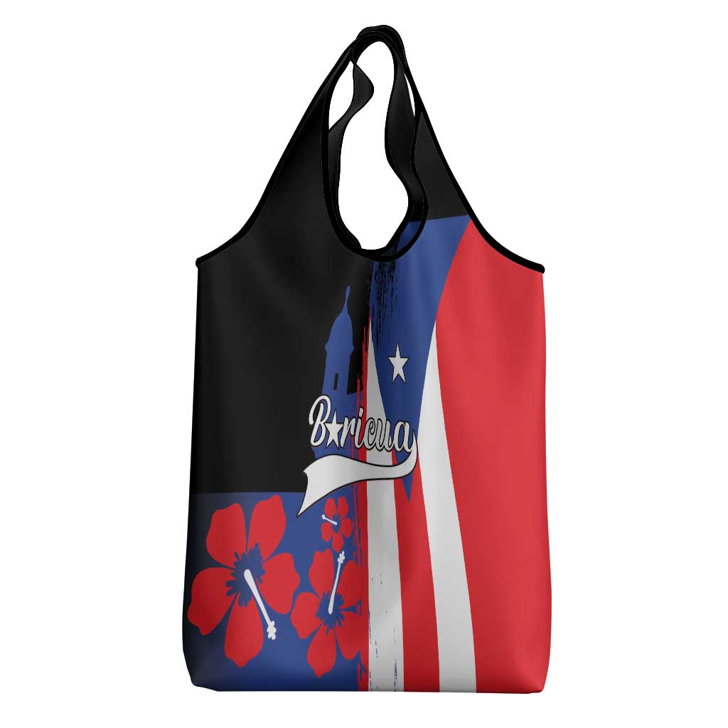 Boricua Grocery Bag Puerto Rico El Morro Flag Style
