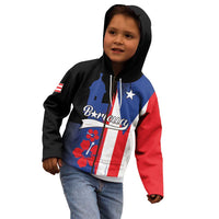 Personalized Boricua Kid Hoodie Puerto Rico El Morro Flag Style - Wonder Print Shop