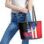 Boricua Leather Tote Bag Puerto Rico El Morro Flag Style - Wonder Print Shop