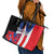 Boricua Leather Tote Bag Puerto Rico El Morro Flag Style - Wonder Print Shop