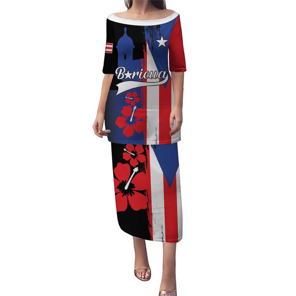 Personalized Boricua Puletasi Puerto Rico El Morro Flag Style - Wonder Print Shop