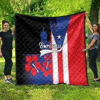 Boricua Quilt Puerto Rico El Morro Flag Style - Wonder Print Shop