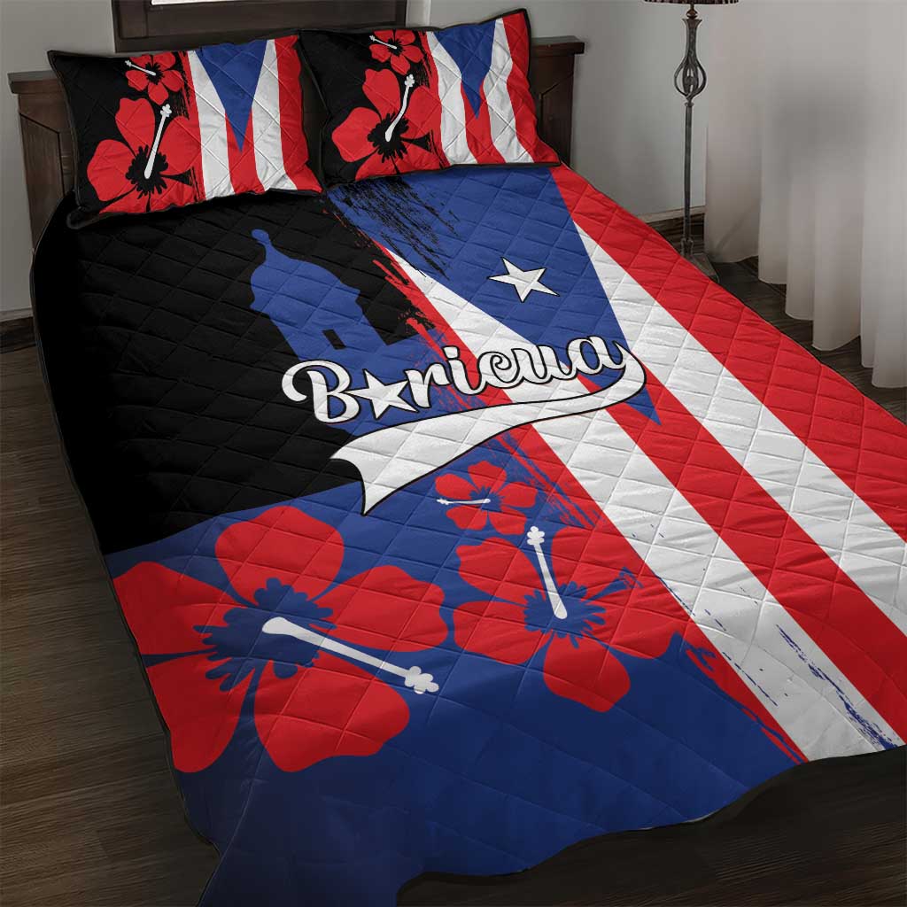 Boricua Quilt Bed Set Puerto Rico El Morro Flag Style - Wonder Print Shop