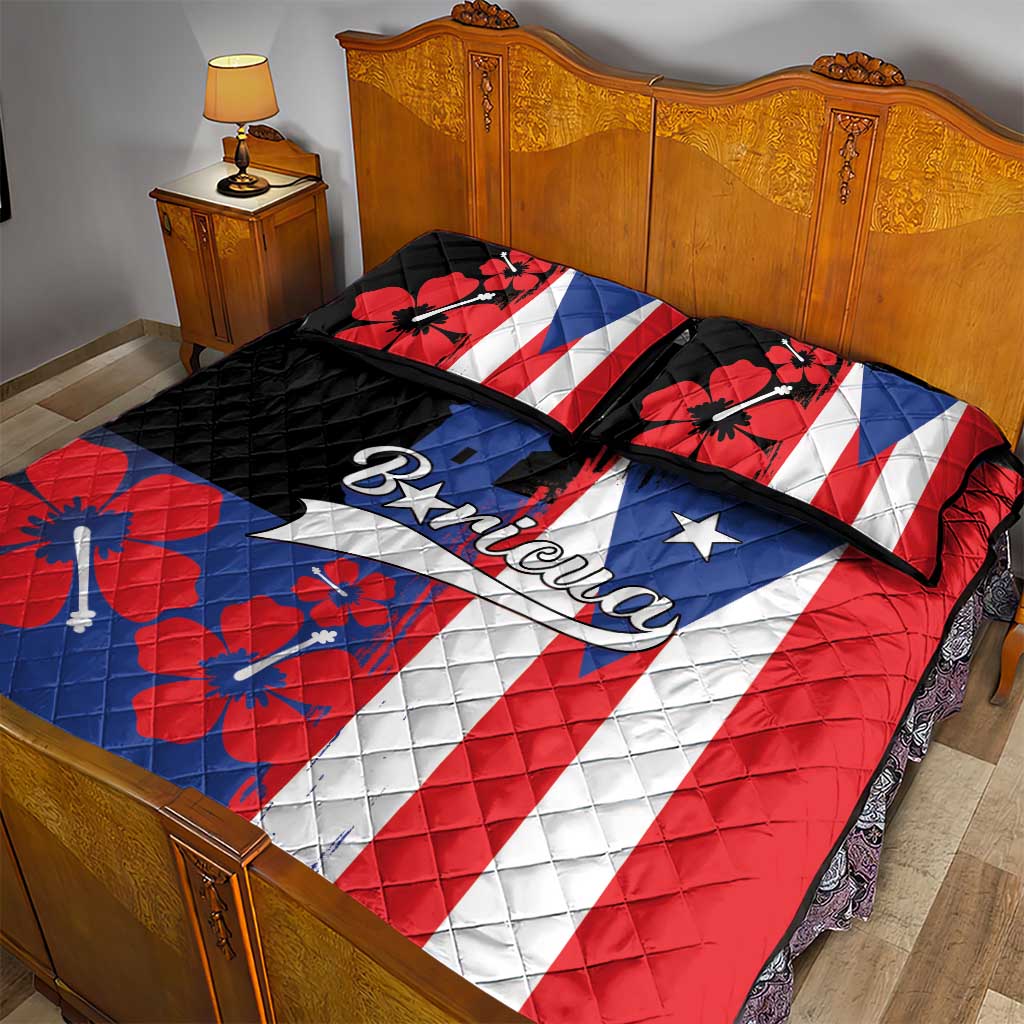 Boricua Quilt Bed Set Puerto Rico El Morro Flag Style - Wonder Print Shop