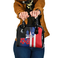 Boricua Shoulder Handbag Puerto Rico El Morro Flag Style