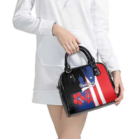 Boricua Shoulder Handbag Puerto Rico El Morro Flag Style