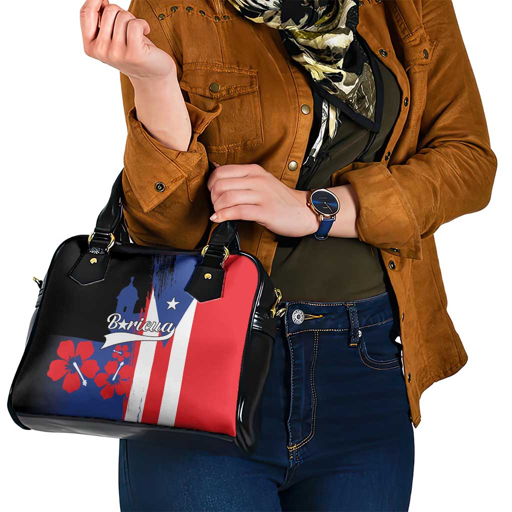 Boricua Shoulder Handbag Puerto Rico El Morro Flag Style