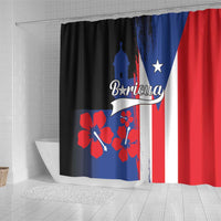 Boricua Shower Curtain Puerto Rico El Morro Flag Style