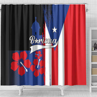 Boricua Shower Curtain Puerto Rico El Morro Flag Style