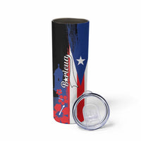 Personalized Boricua Skinny Tumbler Puerto Rico El Morro Flag Style - Wonder Print Shop