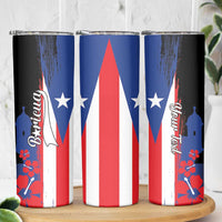 Personalized Boricua Skinny Tumbler Puerto Rico El Morro Flag Style - Wonder Print Shop
