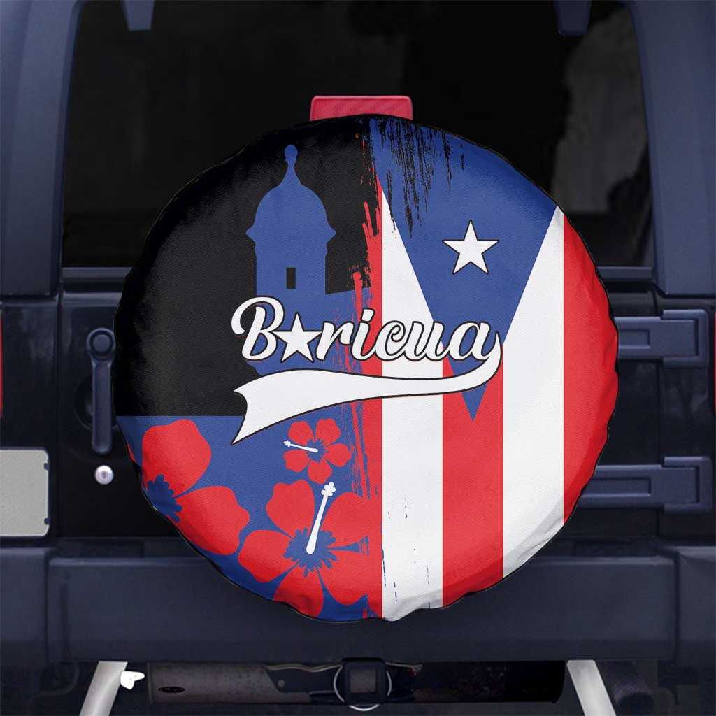Boricua Spare Tire Cover Puerto Rico El Morro Flag Style - Wonder Print Shop