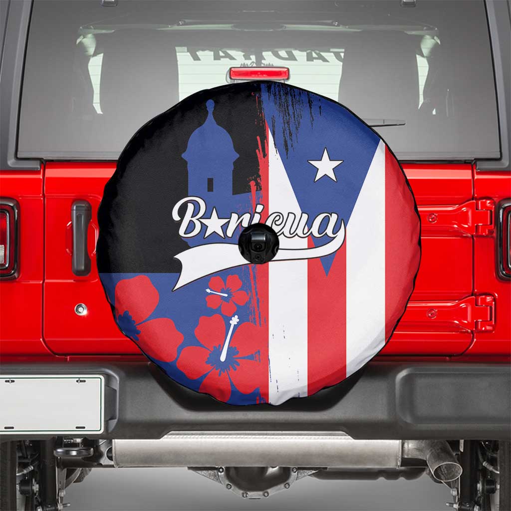Boricua Spare Tire Cover Puerto Rico El Morro Flag Style - Wonder Print Shop