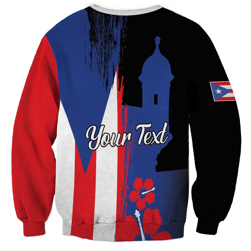 Personalized Boricua Sweatshirt Puerto Rico El Morro Flag Style - Wonder Print Shop