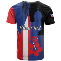 Personalized Boricua T Shirt Puerto Rico El Morro Flag Style - Wonder Print Shop