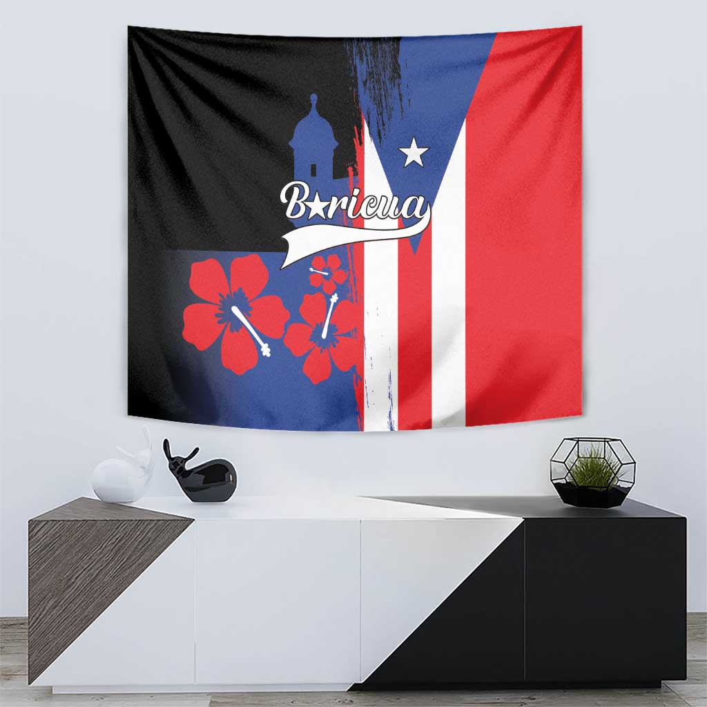 Boricua Tapestry Puerto Rico El Morro Flag Style - Wonder Print Shop