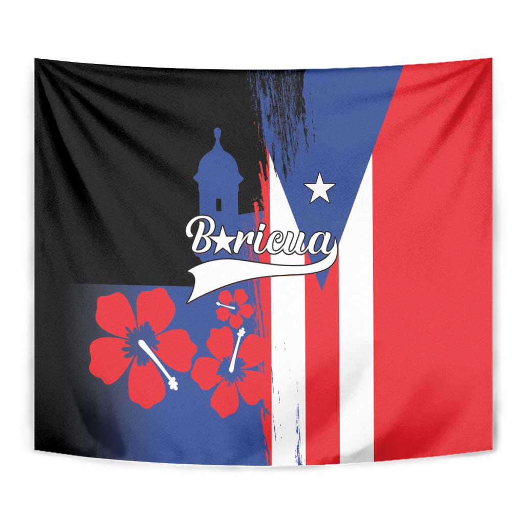 Boricua Tapestry Puerto Rico El Morro Flag Style - Wonder Print Shop