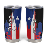 Personalized Boricua Tumbler Cup Puerto Rico El Morro Flag Style - Wonder Print Shop