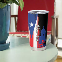 Personalized Boricua Tumbler Cup Puerto Rico El Morro Flag Style - Wonder Print Shop