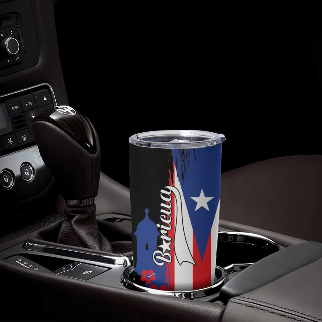 Personalized Boricua Tumbler Cup Puerto Rico El Morro Flag Style - Wonder Print Shop