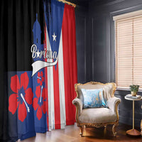 Boricua Window Curtain Puerto Rico El Morro Flag Style - Wonder Print Shop
