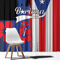 Boricua Window Curtain Puerto Rico El Morro Flag Style - Wonder Print Shop