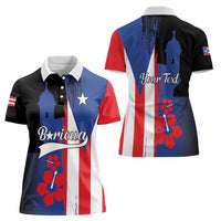 Personalized Boricua Women Polo Shirt Puerto Rico El Morro Flag Style - Wonder Print Shop