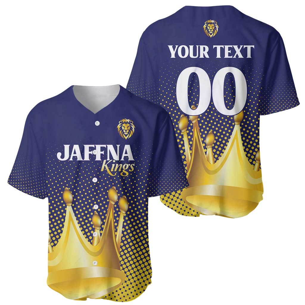 Custom Jaffna Cricket Kings Baseball Jersey The Kings Of The North - Wonder Print Shop