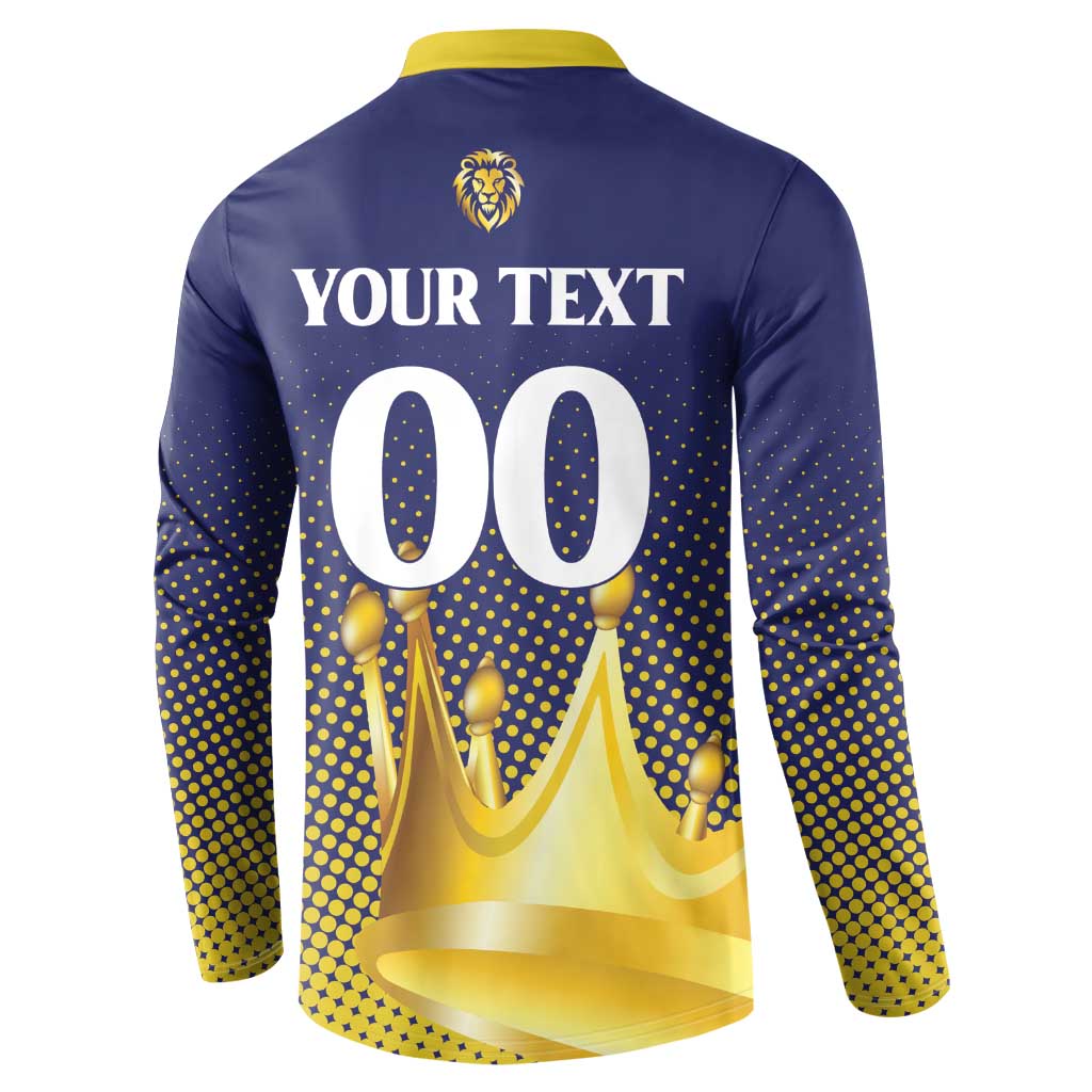 Custom Jaffna Cricket Kings Button Sweatshirt The Kings Of The North - Wonder Print Shop