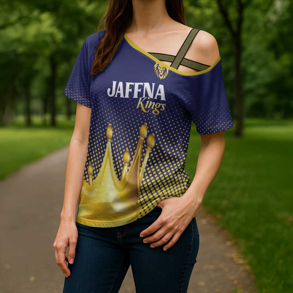 Custom Jaffna Cricket Kings Cross Shoulder Shirt The Kings Of The North - Wonder Print Shop