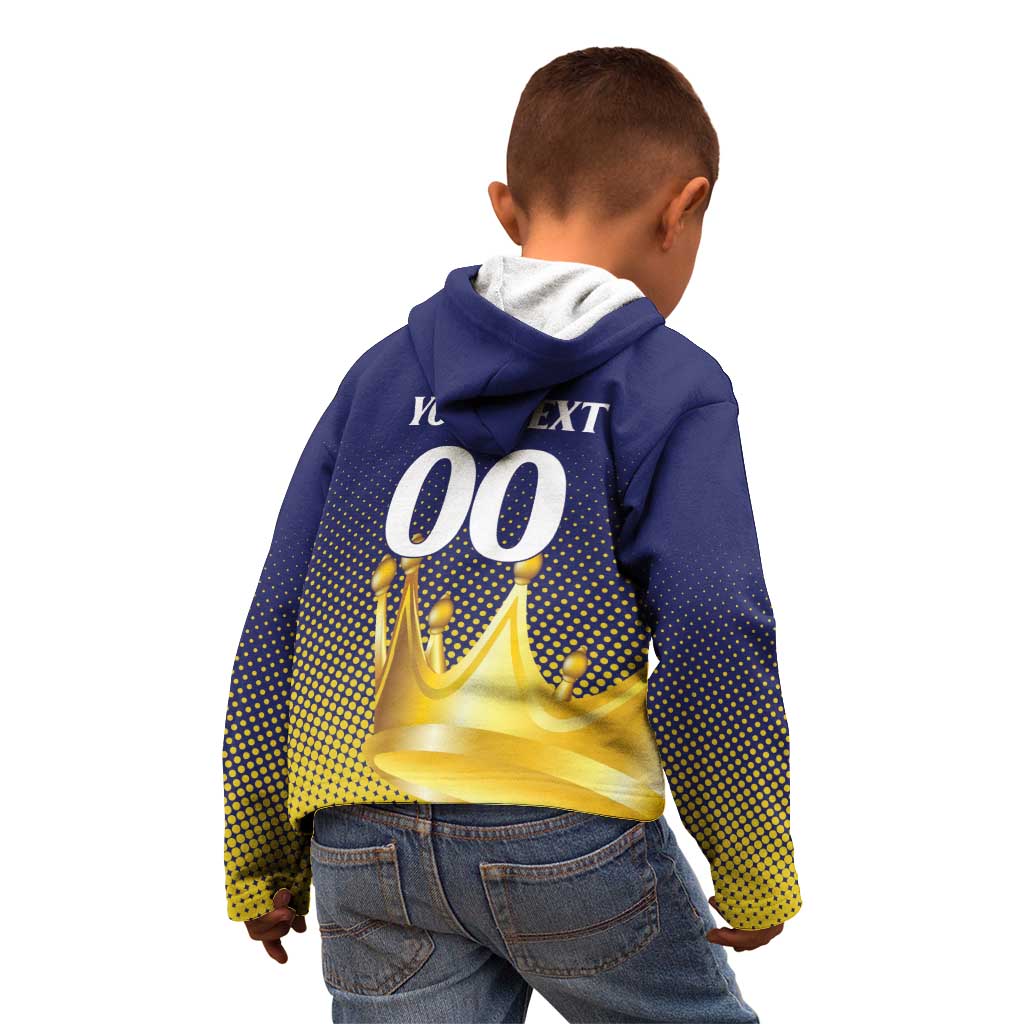 Custom Jaffna Cricket Kings Kid Hoodie The Kings Of The North - Wonder Print Shop