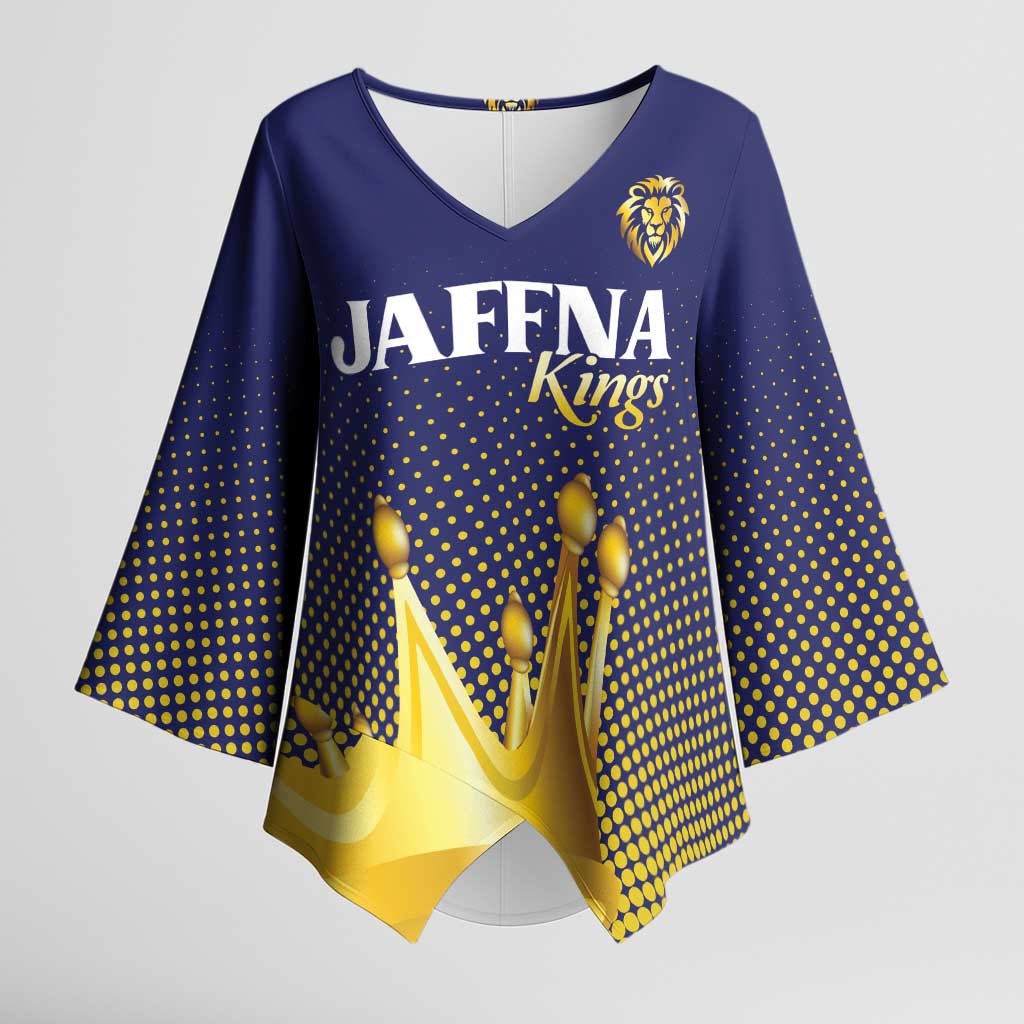 Custom Jaffna Cricket Kings Kimono Sleeve Blouse The Kings Of The North - Wonder Print Shop