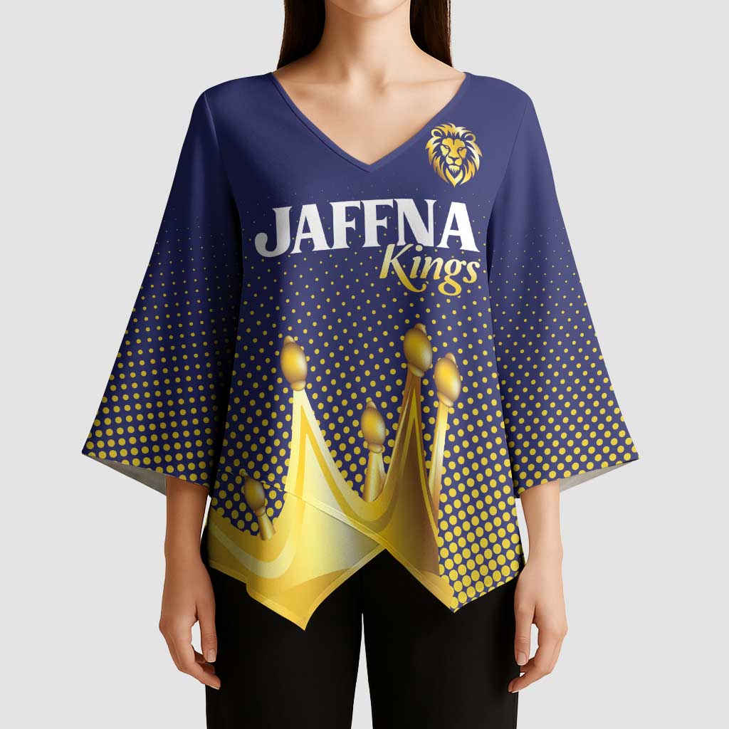 Custom Jaffna Cricket Kings Kimono Sleeve Blouse The Kings Of The North - Wonder Print Shop