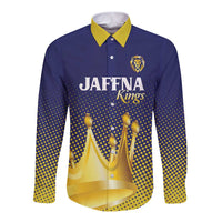 Custom Jaffna Cricket Kings Long Sleeve Button Shirt The Kings Of The North - Wonder Print Shop