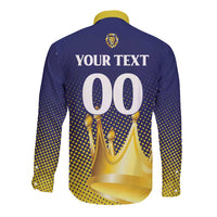 Custom Jaffna Cricket Kings Long Sleeve Button Shirt The Kings Of The North - Wonder Print Shop