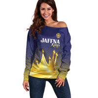 Custom Jaffna Cricket Kings Off Shoulder Sweater The Kings Of The North - Wonder Print Shop
