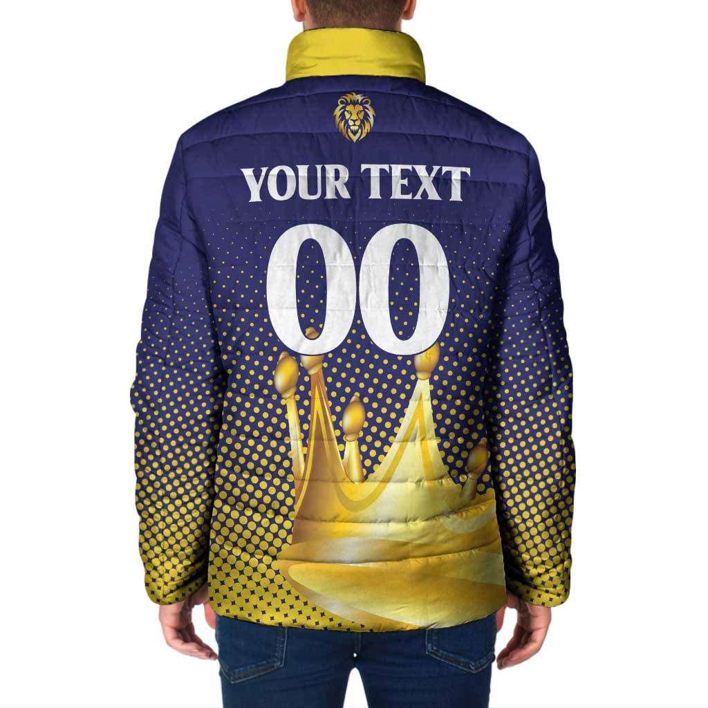 Custom Jaffna Cricket Kings Padded Jacket The Kings Of The North - Wonder Print Shop