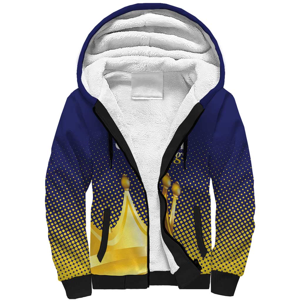 Custom Jaffna Cricket Kings Sherpa Hoodie The Kings Of The North - Wonder Print Shop