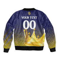 Custom Jaffna Cricket Kings Sleeve Zip Bomber Jacket The Kings Of The North - Wonder Print Shop