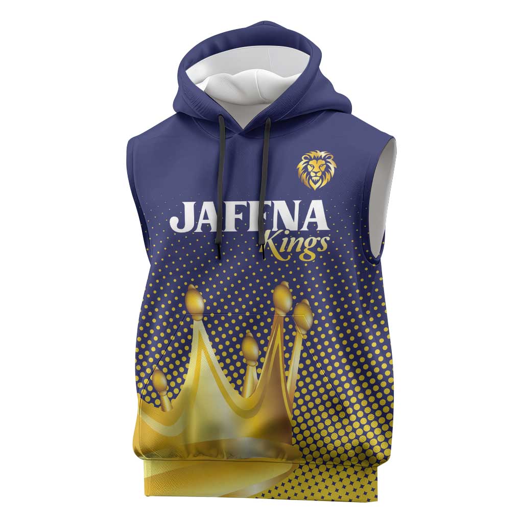Custom Jaffna Cricket Kings Sleeveless Hoodie The Kings Of The North - Wonder Print Shop