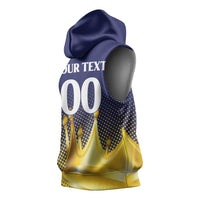 Custom Jaffna Cricket Kings Sleeveless Hoodie The Kings Of The North - Wonder Print Shop