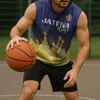Custom Jaffna Cricket Kings Sleeveless Hoodie The Kings Of The North - Wonder Print Shop