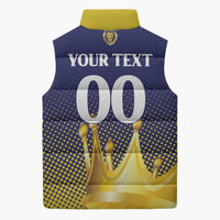 Custom Jaffna Cricket Kings Sleeveless Puffer Jacket The Kings Of The North - Wonder Print Shop