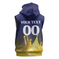 Custom Jaffna Cricket Kings Sleeveless Zip Hoodie The Kings Of The North - Wonder Print Shop