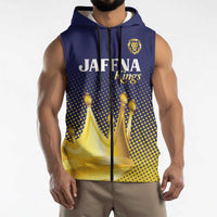Custom Jaffna Cricket Kings Sleeveless Zip Hoodie The Kings Of The North - Wonder Print Shop