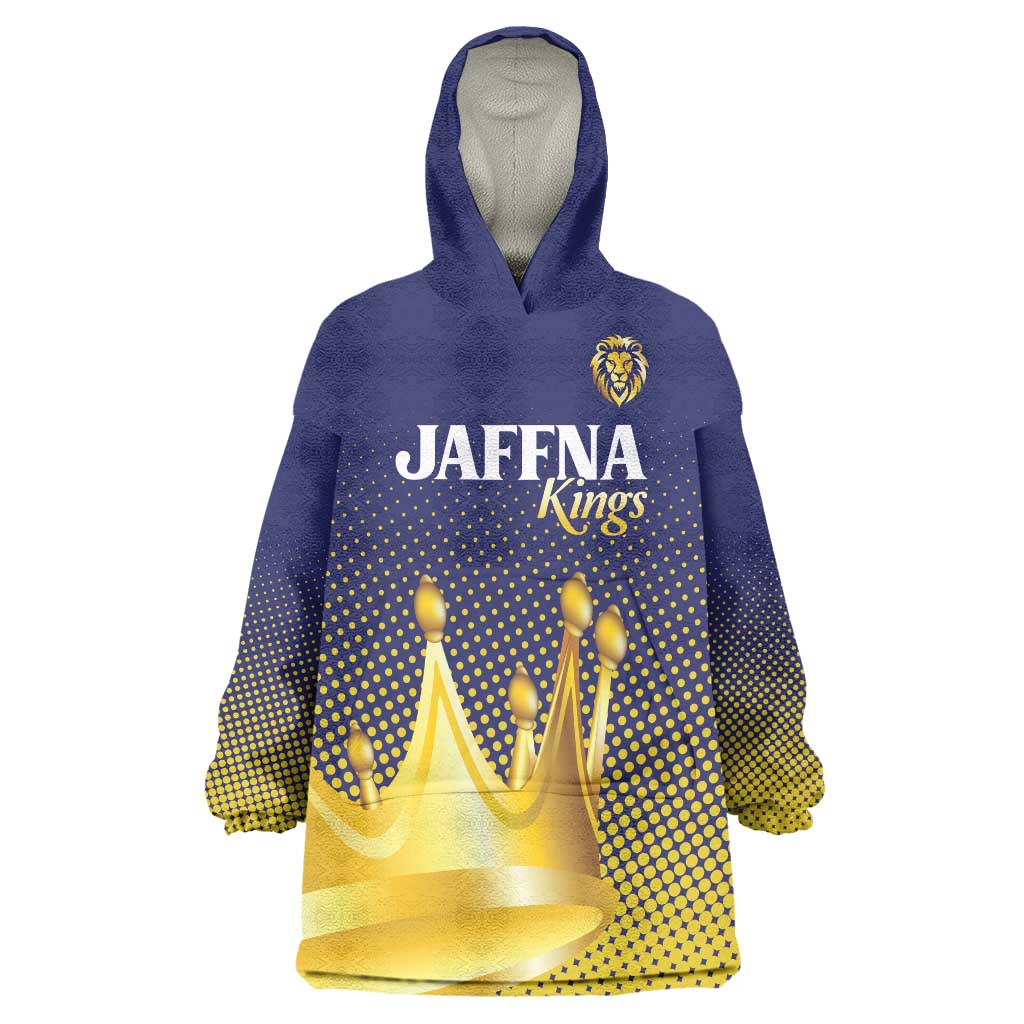 Custom Jaffna Cricket Kings Wearable Blanket Hoodie The Kings Of The North - Wonder Print Shop