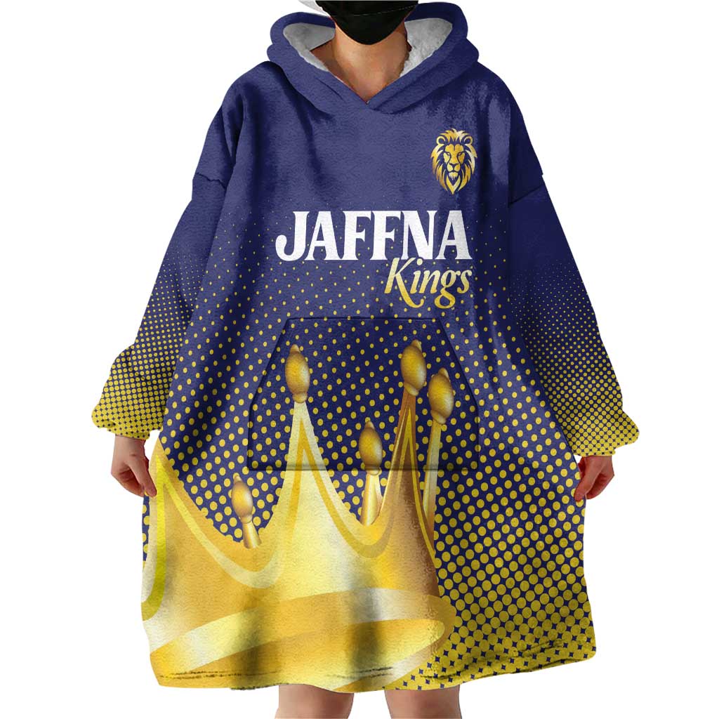 Custom Jaffna Cricket Kings Wearable Blanket Hoodie The Kings Of The North - Wonder Print Shop