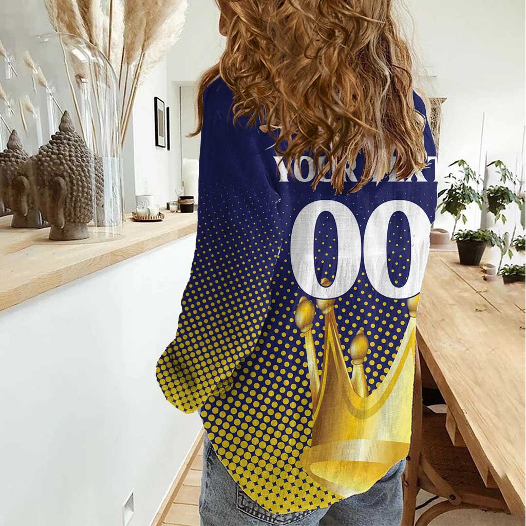 Custom Jaffna Cricket Kings Women Casual Shirt The Kings Of The North - Wonder Print Shop