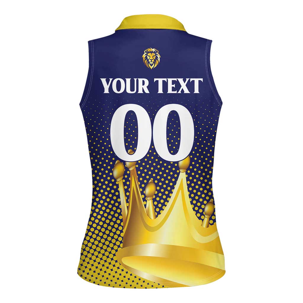 Custom Jaffna Cricket Kings Women Sleeveless Polo Shirt The Kings Of The North - Wonder Print Shop